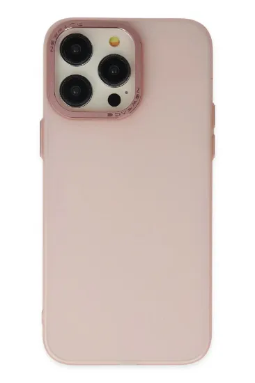 Newface iPhone 13 Pro Max Kılıf Modos Metal Kapak - Pembe resmi