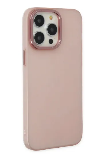 Newface iPhone 13 Pro Max Kılıf Modos Metal Kapak - Pembe resmi