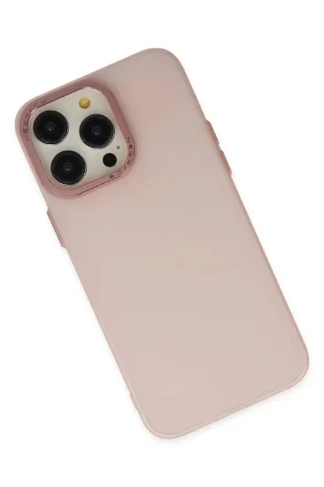 Newface iPhone 13 Pro Max Kılıf Modos Metal Kapak - Pembe resmi