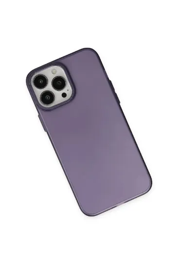 Newface iPhone 13 Pro Max Kılıf Modos Metal Kapak - Derin Mor resmi