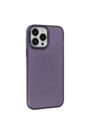 Newface iPhone 13 Pro Max Kılıf Modos Metal Kapak - Derin Mor resmi