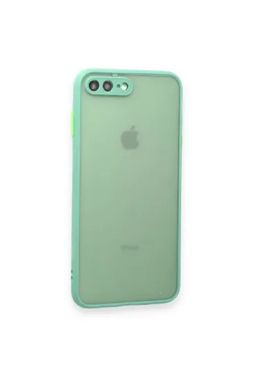 Newface iPhone 7 Plus Kılıf Montreal Silikon Kapak - Turkuaz resmi