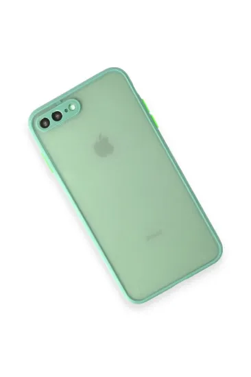 Newface iPhone 7 Plus Kılıf Montreal Silikon Kapak - Turkuaz resmi
