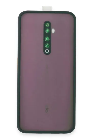 Newface Oppo Reno 2Z Kılıf Montreal Silikon Kapak - Yeşil resmi