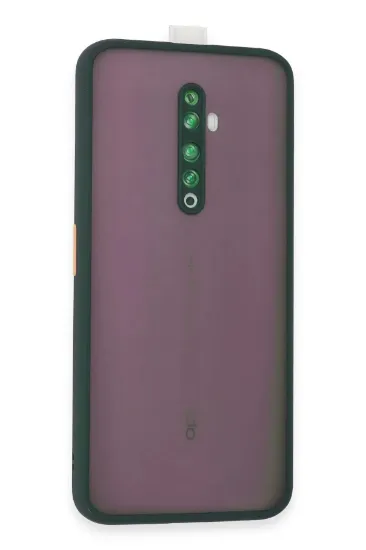 Newface Oppo Reno 2Z Kılıf Montreal Silikon Kapak - Yeşil resmi