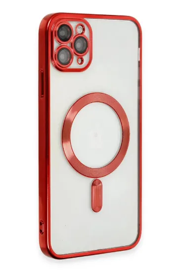 Newface iPhone 11 Pro Kılıf Kross Magneticsafe Kapak - Kırmızı resmi