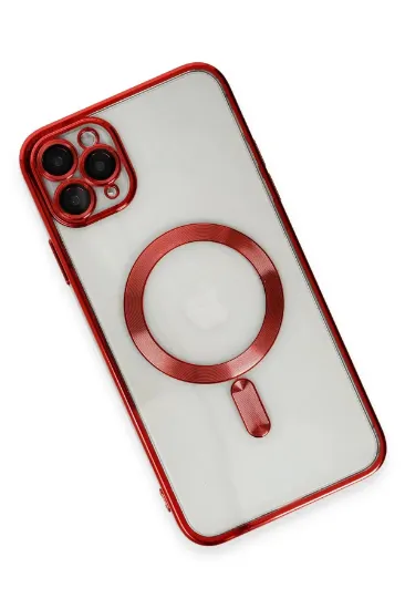 Newface iPhone 11 Pro Kılıf Kross Magneticsafe Kapak - Kırmızı resmi