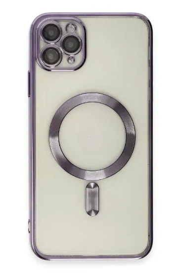 Newface iPhone 11 Pro Kılıf Kross Magneticsafe Kapak - Mor resmi