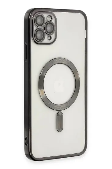Newface iPhone 11 Pro Max Kılıf Kross Magneticsafe Kapak - Siyah resmi