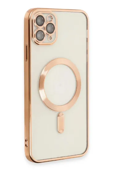 Newface iPhone 11 Pro Max Kılıf Kross Magneticsafe Kapak - Rose resmi