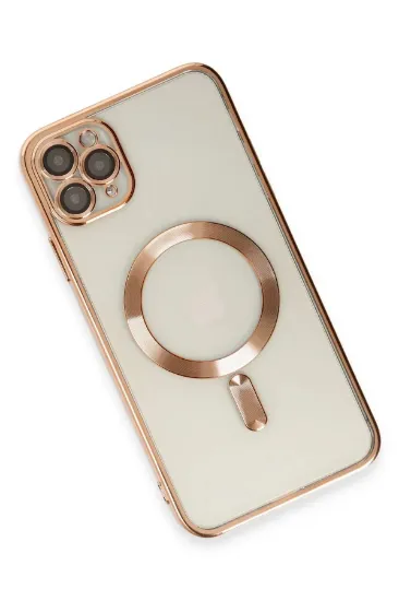Newface iPhone 11 Pro Max Kılıf Kross Magneticsafe Kapak - Rose resmi