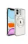 Newface iPhone 12 Kılıf Kross Magneticsafe Kapak - Gümüş resmi