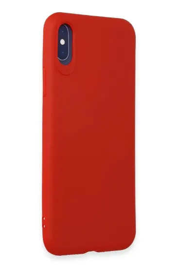 Newface iPhone X Kılıf First Silikon - Kırmızı resmi