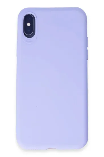Newface iPhone X Kılıf First Silikon - Lila resmi
