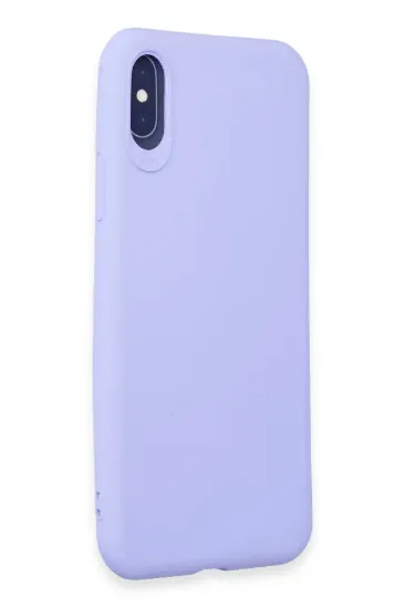 Newface iPhone X Kılıf First Silikon - Lila resmi