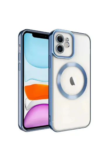 Newface iPhone 12 Kılıf Kross Magneticsafe Kapak - Sierra Blue resmi