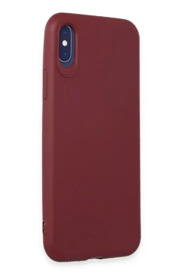 Newface iPhone X Kılıf First Silikon - Kiremit resmi