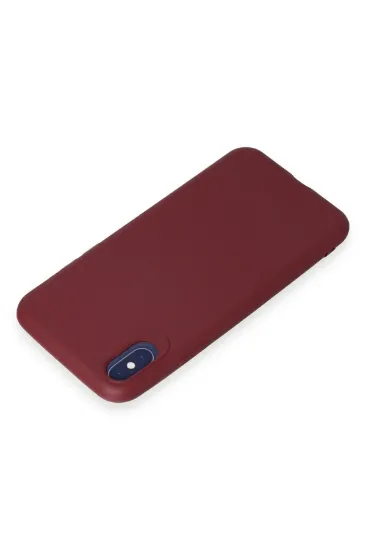 Newface iPhone X Kılıf First Silikon - Kiremit resmi