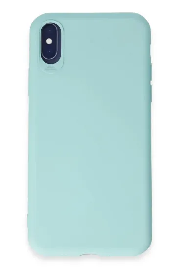 Newface iPhone X Kılıf First Silikon - Turkuaz resmi
