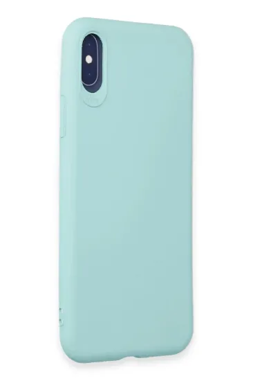 Newface iPhone X Kılıf First Silikon - Turkuaz resmi