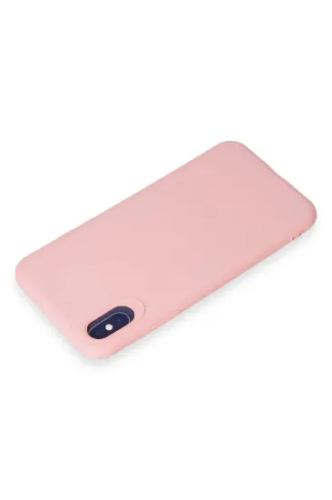 Newface iPhone X Kılıf First Silikon - Pudra resmi