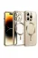 Newface iPhone 12 Pro Kılıf Kross Magneticsafe Kapak - Gold resmi