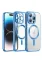 Newface iPhone 12 Pro Kılıf Kross Magneticsafe Kapak - Sierra Blue resmi
