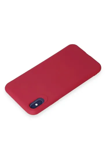 Newface iPhone X Kılıf First Silikon - Fuşya resmi