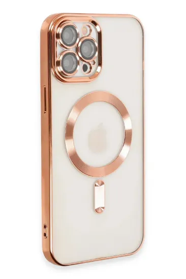 Newface iPhone 12 Pro Max Kılıf Kross Magneticsafe Kapak - Rose resmi