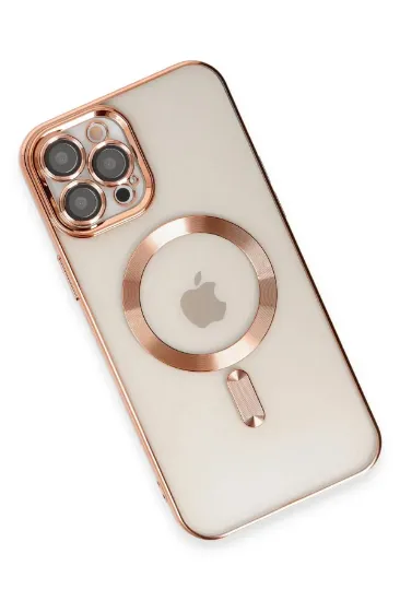 Newface iPhone 12 Pro Max Kılıf Kross Magneticsafe Kapak - Rose resmi