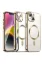 Newface iPhone 13 Kılıf Kross Magneticsafe Kapak - Gold resmi