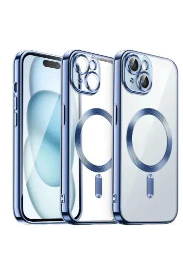 Newface iPhone 13 Kılıf Kross Magneticsafe Kapak - Sierra Blue resmi