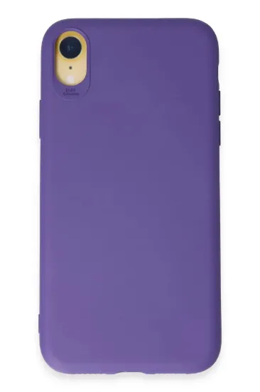 Newface iPhone XR Kılıf First Silikon - Mor resmi
