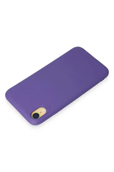 Newface iPhone XR Kılıf First Silikon - Mor resmi