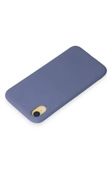Newface iPhone XR Kılıf First Silikon - Gri resmi