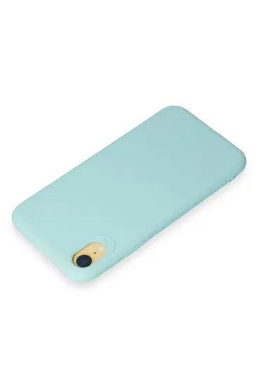 Newface iPhone XR Kılıf First Silikon - Turkuaz resmi