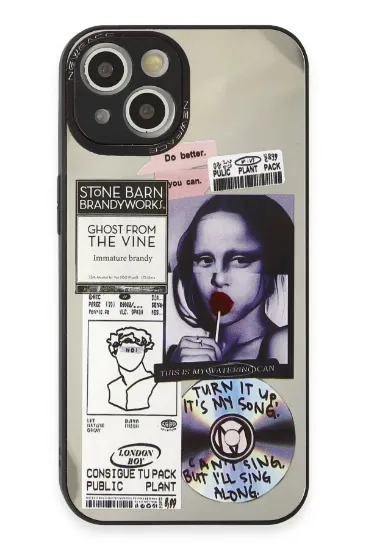 Newface iPhone 15 Kılıf Mirror Desenli Kapak - Mirror - 2 resmi