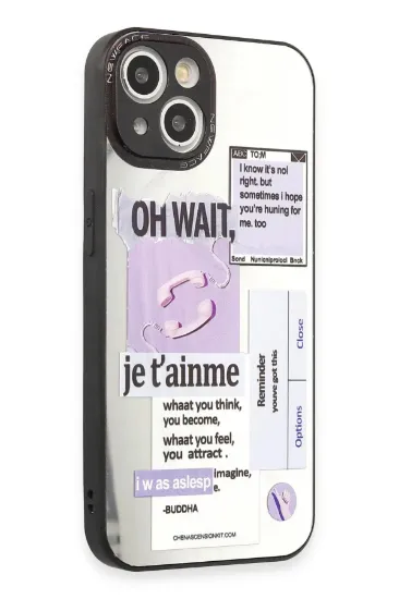 Newface iPhone 15 Kılıf Mirror Desenli Kapak - Mirror - 4 resmi