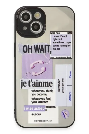 Newface iPhone 15 Kılıf Mirror Desenli Kapak - Mirror - 4 resmi