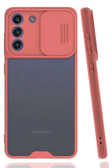Newface Samsung Galaxy S21 FE Kılıf Platin Kamera Koruma Silikon - Pembe resmi