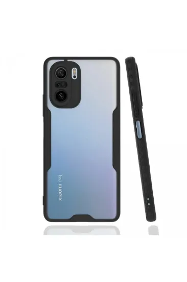 Newface Xiaomi Poco F3 Kılıf Platin Silikon - Siyah resmi