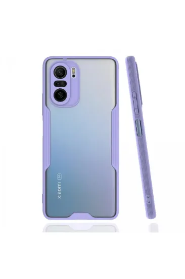 Newface Xiaomi Poco F3 Kılıf Platin Silikon - Lila resmi