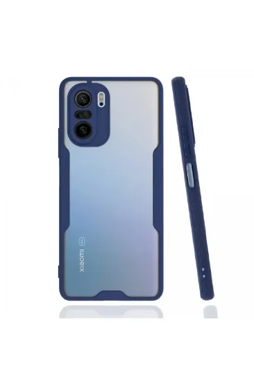 Newface Xiaomi Poco F3 Kılıf Platin Silikon - Lacivert resmi