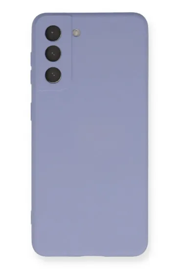 Newface Samsung Galaxy S21 FE Kılıf Nano içi Kadife Silikon - Lila resmi