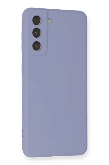 Newface Samsung Galaxy S21 FE Kılıf Nano içi Kadife Silikon - Lila resmi