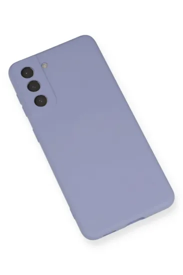 Newface Samsung Galaxy S21 FE Kılıf Nano içi Kadife Silikon - Lila resmi