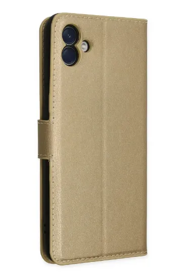 Newface Samsung Galaxy A04 Kılıf Trend S Plus Kapaklı Kılıf - Gold resmi