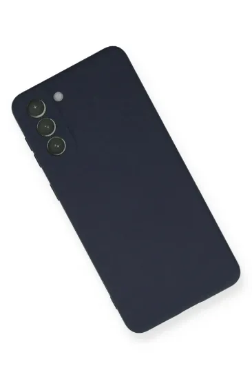 Newface Samsung Galaxy S21 FE Kılıf Nano içi Kadife Silikon - Lacivert resmi