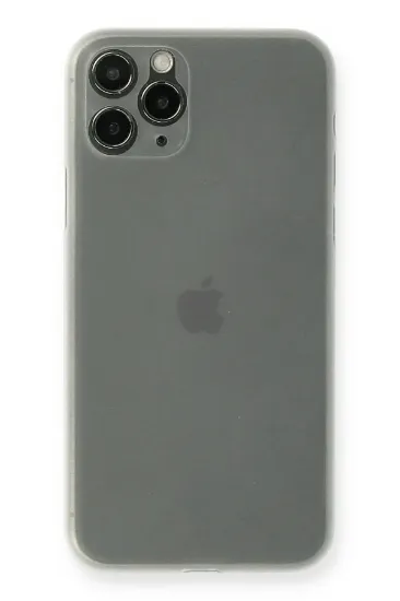 Newface iPhone 11 Pro Kılıf PP Ultra İnce Kapak - Beyaz resmi