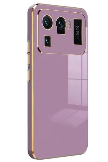 Newface Xiaomi Mi 11 Ultra Kılıf Volet Silikon - Mor resmi